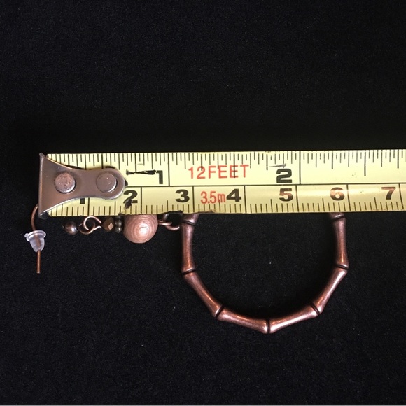 Ethnic Style Dangle Hoop Earrings - Picture 6 of 7